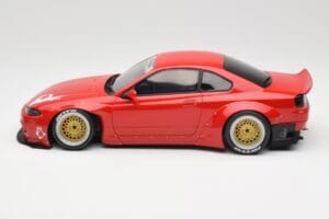 Nissan Silvia S15 Rocket Bunny Burning Red Otto 1:18 OT1115 Resina - imagem 3 de 6