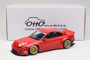 Nissan Silvia S15 Rocket Bunny Burning Red Otto 1:18 OT1115 Resina - imagem 6 de 6