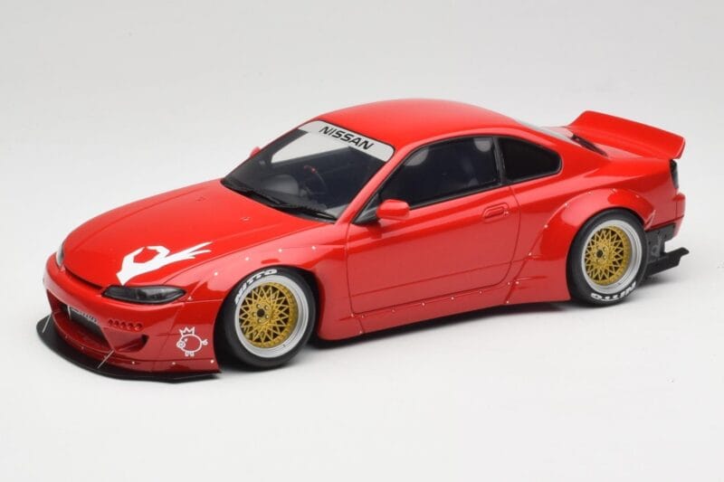 Nissan Silvia S15 Rocket Bunny Burning Red Otto 1:18 OT1115 Resina