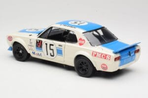 Nissan Skyline 2000GT-R KPGC10 #15 K. Takahashi Nissan Works JTCC 1972 Kyosho 1:18 08122B Metal - imagem 7 de 8
