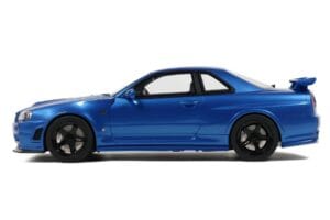 Nissan Skyline GT-R R34 NISMO Z-Tune Bayside Blue Otto 1:12 G082 Resina - imagem 4 de 4