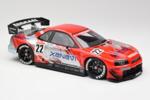 Nissan Skyline GT-R #22 M. Krumm / S. Motoyama Xanavi Nismo JGTC 2002 AUTOart 1:18 80277 Metal - imagem 4 de 6