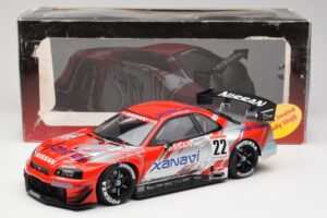 Nissan Skyline GT-R #22 M. Krumm / S. Motoyama Xanavi Nismo JGTC 2002 AUTOart 1:18 80277 Metal - imagem 6 de 6