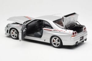 Nissan Skyline GT-R R33 R-Tune Prata AUTOart 1:18 77326 Metal - imagem 5 de 8
