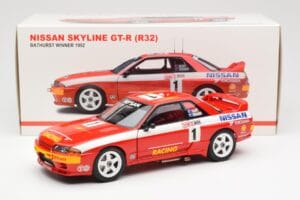 Nissan Skyline GT-R R32 #1 J. Richards / M. Skaife Bathurst 1000 Winner 1992 AUTOart 1:18 89279 Metal - imagem 8 de 8