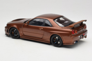 Nissan Skyline GT-R R34 Customized Metallic Bronze MotorHelix 1:18 M83414 Metal - imagem 7 de 8