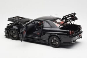 Nissan Skyline GT-R R34 NISMO Z-Tune Preto AUTOart 1:18 77355 Metal - imagem 5 de 8