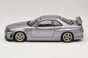 Nissan Skyline GT-R R34 Nismo S-Tune Prata AUTOart 1:18 77358 Metal - imagem 4 de 8