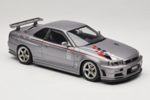 Nissan Skyline GT-R R34 Nismo S-Tune Prata AUTOart 1:18 77358 Metal - imagem 6 de 8