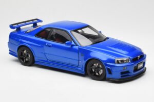 Nissan Skyline GT-R R34 NISMO Z-Tune Bayside Azul AUTOart 1:18 77354 Compósito - imagem 6 de 8