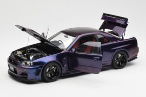 Nissan Skyline GT-R R34 NISMO Z-Tune Midnight Roxo III AUTOart 1:18 77464 Compósito - imagem 2 de 8