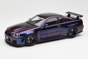 Nissan Skyline GT-R R34 NISMO Z-Tune Midnight Roxo III AUTOart 1:18 77464 Compósito