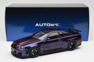 Nissan Skyline GT-R R34 NISMO Z-Tune Midnight Roxo III AUTOart 1:18 77464 Compósito - imagem 8 de 8