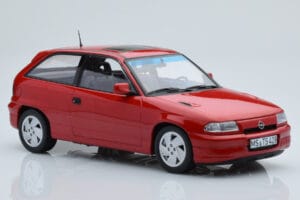 Opel Astra F GSi Vermelho Norev 1:18 183672 Metal - imagem 4 de 6