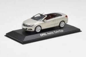 Opel Astra H Twin Top Prata Minichamps 1:43 403045633 Metal - imagem 2 de 4