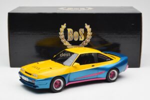 Opel Manta Amarelo Azul BoS Models 1:18 BOS279 Metal - imagem 6 de 6