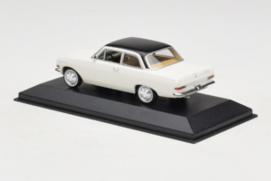 Opel Rekord A Branco Teto Preto Minichamps 1:43 430041002 Metal - imagem 3 de 4