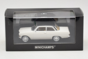 Opel Rekord A Branco Teto Preto Minichamps 1:43 430041002 Metal - imagem 4 de 4