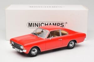 Opel Rekord C Coupe Vermelho Minichamps 1:18 107047020 Resina - imagem 6 de 6