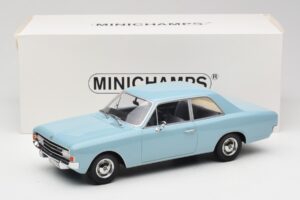 Opel Rekord C Azul Claro Minichamps 1:18 107047002 Metal - imagem 6 de 6