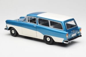 Opel Rekord P1 Caravan Azul Metálico Minichamps 1:18 180043210 Metal - imagem 7 de 8