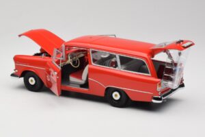 Opel Rekord P1 Caravan Feuerwehr Neuenkirchen Minichamps 1:18 180043291 Metal - imagem 5 de 8