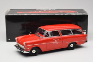 Opel Rekord P1 Caravan Feuerwehr Neuenkirchen Minichamps 1:18 180043291 Metal - imagem 8 de 8