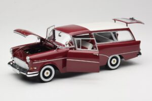 Opel Rekord P1 Caravan Vermelho Minichamps 1:18 180043211 Metal - imagem 2 de 8