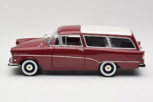 Opel Rekord P1 Caravan Vermelho Minichamps 1:18 180043211 Metal - imagem 4 de 8