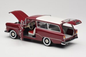 Opel Rekord P1 Caravan Vermelho Minichamps 1:18 180043211 Metal - imagem 5 de 8