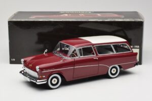 Opel Rekord P1 Caravan Vermelho Minichamps 1:18 180043211 Metal - imagem 8 de 8