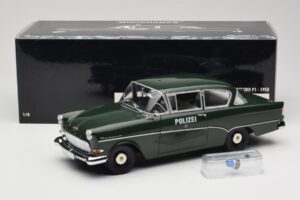 Opel Rekord P1 Polizei Minichamps 1:18 180043290 Metal - imagem 8 de 8