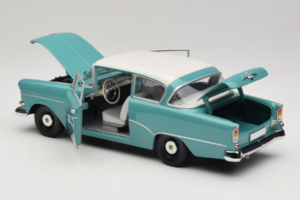 Opel Rekord P1 Azul Turquesa Minichamps 1:18 180043200 Metal - imagem 5 de 8