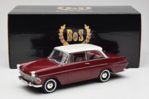 Opel Rekord P2 Vermelho Escuro & Branco BoS Models 1:18 BOS415 Resina - imagem 6 de 6
