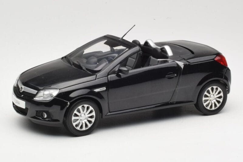 Opel Tigra TwinTop B Preto Norev 1:18 183600 Metal