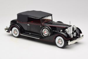 Packard Cabriolet Preto Anson 1:18 30397 Metal - imagem 6 de 8