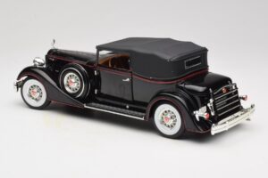 Packard Cabriolet Preto Anson 1:18 30397 Metal - imagem 7 de 8
