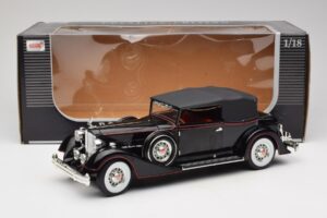 Packard Cabriolet Preto Anson 1:18 30397 Metal - imagem 8 de 8