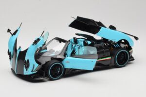 Pagani Zonda Uno Carbon Azul Claro Almost Real 1:18 850630001 Metal - imagem 2 de 8