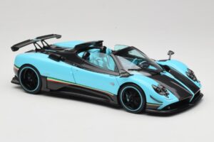 Pagani Zonda Uno Carbon Azul Claro Almost Real 1:18 850630001 Metal - imagem 6 de 8