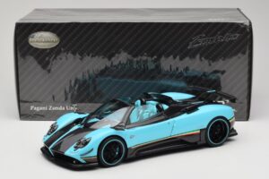 Pagani Zonda Uno Carbon Azul Claro Almost Real 1:18 850630001 Metal - imagem 8 de 8