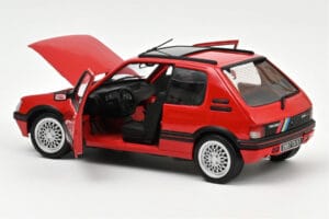 Peugeot 205 GTi 1.9 PTS Deco Vallelunga Vermelho Norev 1:18 184846 Metal - imagem 2 de 3