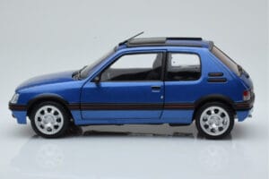 Peugeot 205 GTi 1.9 Com Tecto de Abrir Miami Azul Norev 1:18 184844 Metal - imagem 4 de 8