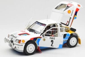 Peugeot 205 T16 #2 A. Vatanen / T. Harryman Rally Monte Carlo 1985 Norev 1:18 184864 Metal - imagem 2 de 8