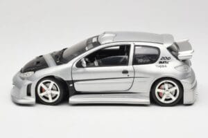 Peugeot 206 MTK Prata Solido 1:18 1817 Metal - imagem 4 de 8