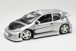 Peugeot 206 MTK Prata Solido 1:18 1817 Metal