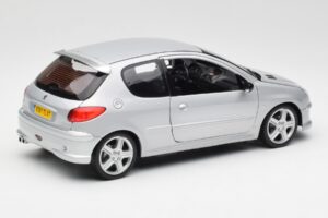 Peugeot 206 RC Aluminium Prata Norev 1:18 184726 Metal - imagem 3 de 8