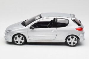 Peugeot 206 RC Aluminium Prata Norev 1:18 184726 Metal - imagem 4 de 8
