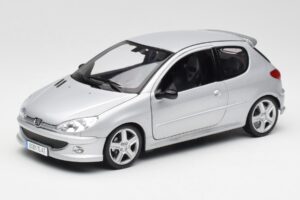 Peugeot 206 RC Aluminium Prata Norev 1:18 184726 Metal