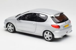 Peugeot 206 RC Aluminium Prata Norev 1:18 184726 Metal - imagem 7 de 8